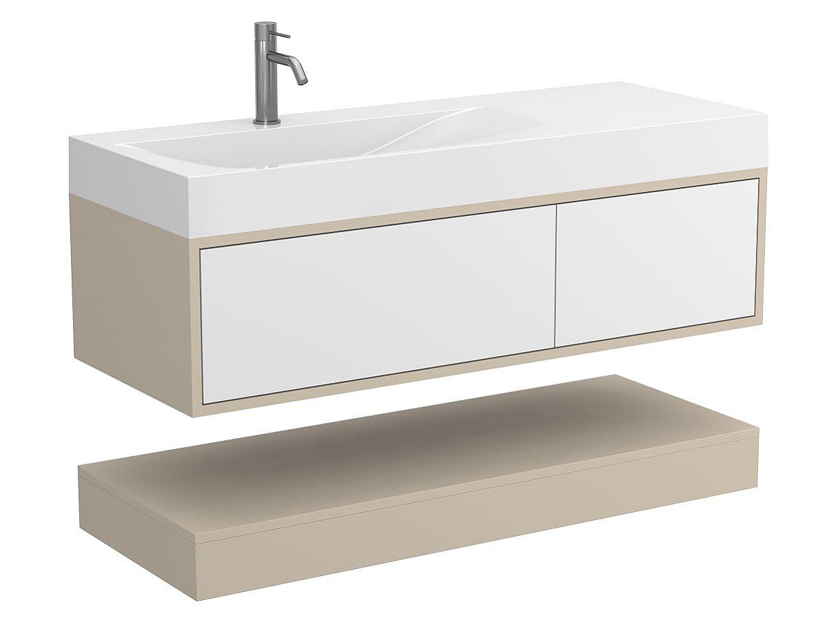 Szafką wisząca DUO Kaszmir z umywalka VIOLA 1200 L
