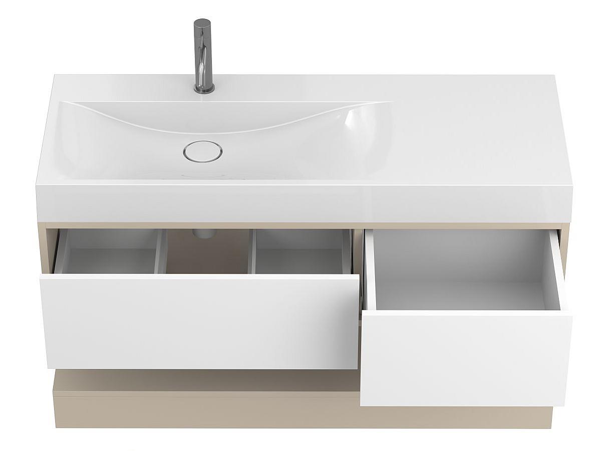 Szafką wisząca DUO Kaszmir z umywalka VIOLA 1200 L