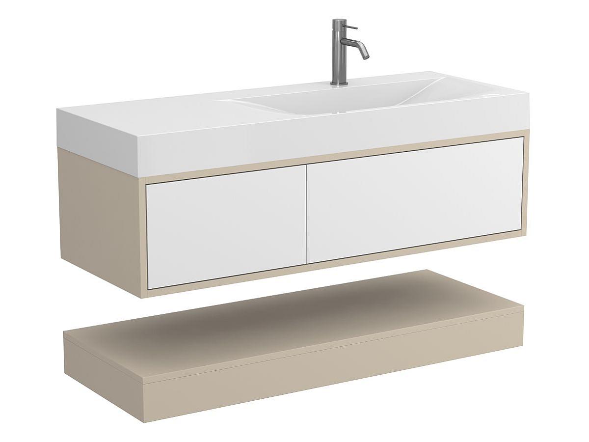 Szafką wisząca DUO Kaszmir z umywalka VIOLA 1200 R