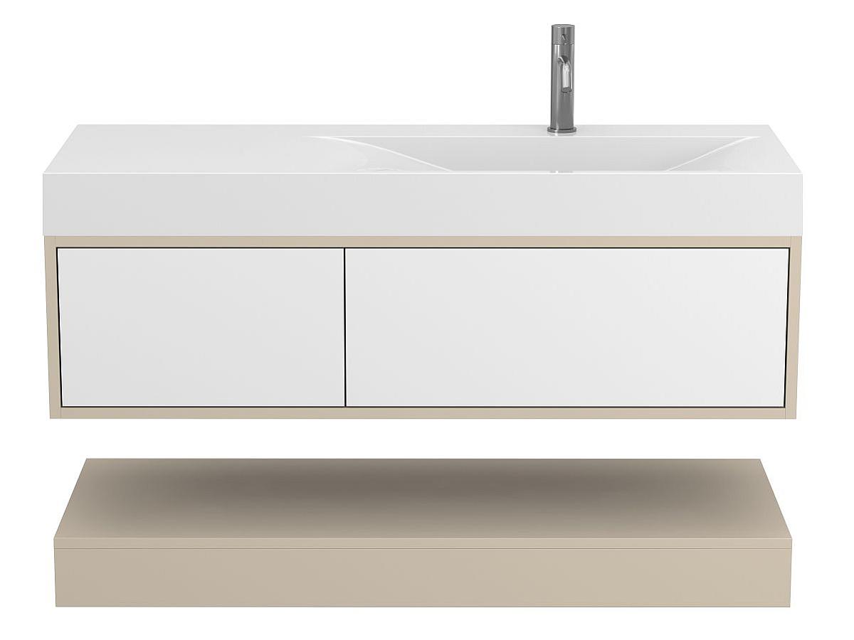 Szafką wisząca DUO Kaszmir z umywalka VIOLA 1200 R
