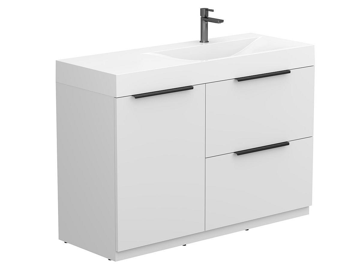 Szafką stojąca ALBA Biała z umywalka VIOLA 1200 R