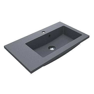 Umywalka BARCELONA 700 R MIRASTONE SZARA