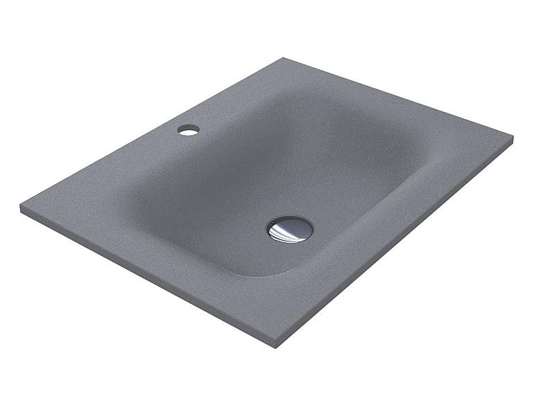 Umywalka JESSEL 600 MIRASTONE SZARA